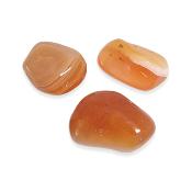 Agate Rubannée Orange Pierre Roulée