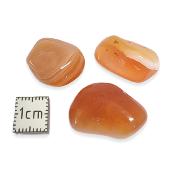 Agate Rubannée Orange Pierre Roulée