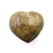Opale Commune Verte de Madagascar Coeur 04407