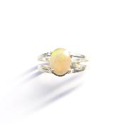 Opale d'Éthiopie Bague 13569 / Taille réglable 
