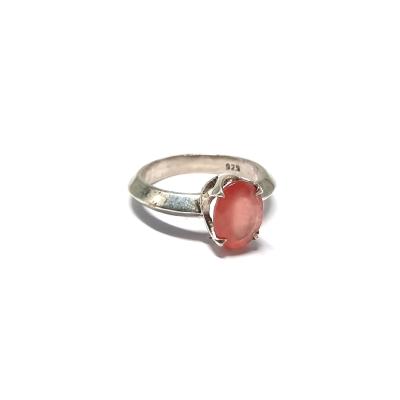 Rhodochrosite Bague en Argent 20103