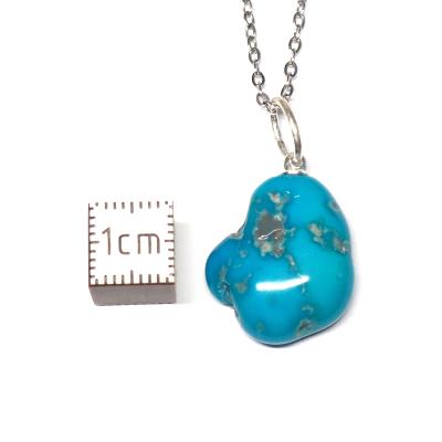 Turquoise Sleeping Beauty Pendentif Pierre Roulée 2187