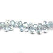 Création Pétales Aigue marine Collier 2464