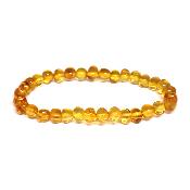 Ambre de la Baltique Cognac Bracelet Mini Roulé