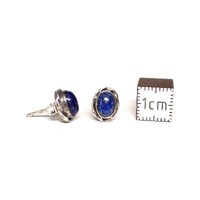 Lapis Lazuli Boucles d'Oreilles Ovale Choix n°2 BO2A