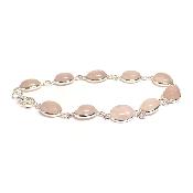Quartz Rose Bracelet Argent 925