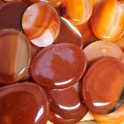 Cornaline Chauffée Mini Pierre Plate