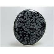 Obsidienne Flocon de Neige Pierre Plate