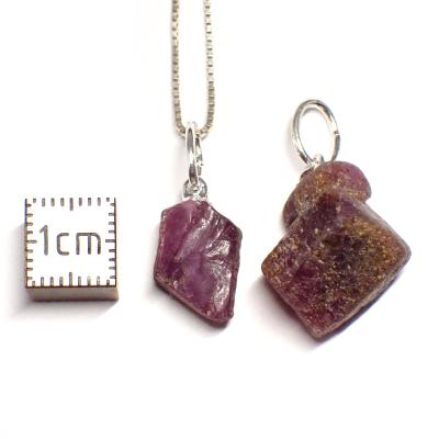 Rubis Pendentif Pierre Brute