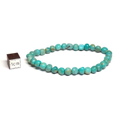 Turquoise de Chine Bracelet Grain de Café