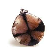 Chiastolite Mini Pendentif Pierre Plate