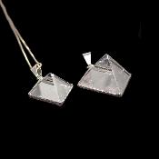 Cristal de Roche Pyramide Pendentif