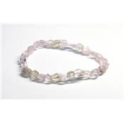 Kunzite Rose Bracelet Mini Roulé Qualité Extra