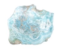 Aragonite Bleue Plaque - Numrotes