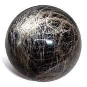 Pierre de Lune Noire Boule 04533