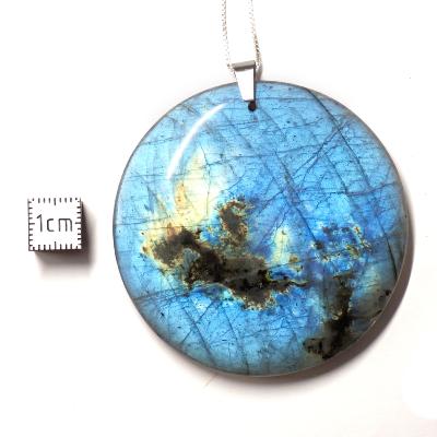 Labradorite pendentif disque 05656
