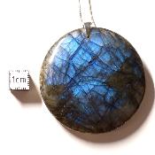 Labradorite pendentif disque 15343
