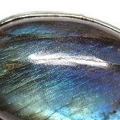 Labradorite Pendentif avec Monture en Argent 2209