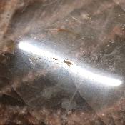 Pierre de lune noire coeur 2256