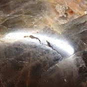 Pierre de lune noire coeur 2256