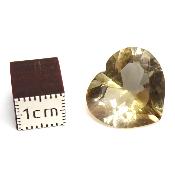 Citrine Naturelle Pierre Taillée en coeur 2535