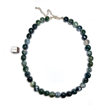 Agate Mousse Collier Roulé