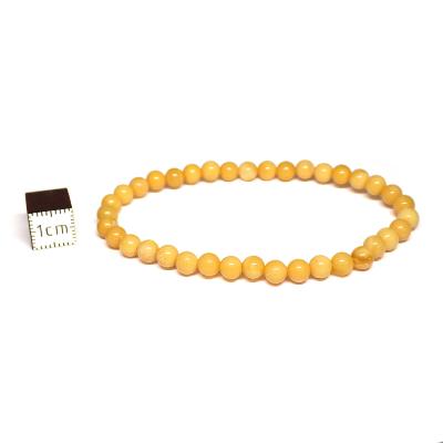 Ambre de la Baltique Jaune Bracelet Boule 