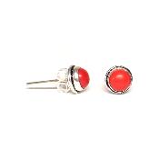 Corail Boucles d'Oreilles Ronde Choix n°1 BO1A