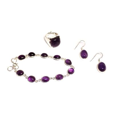 Améthyste du Brésil Parure
