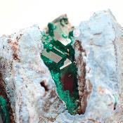 Shattuckite et Dioptase pierre brute 14940