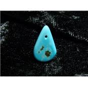 Turquoise de Chine Stabilisée Pendentif Goutte