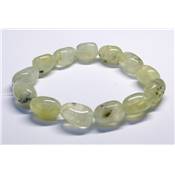 Préhnite Inclusions Epidote Bracelet Roulé