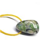 Smaragdite Pendentif Pierre Percée