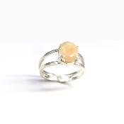 Opale d'Éthiopie Bague 13569 / Taille réglable 
