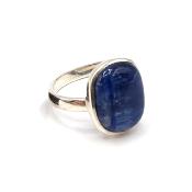 Cyanite Bleue Bague en Argent 14748 / Taille réglable