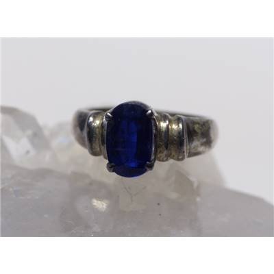 Cyanite Bleue Bague en Argent 17146 / Taille 56