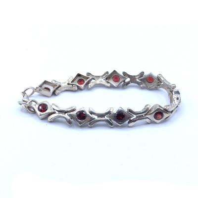 Grenat Pyrope Bracelet Argent 19150