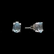 Topaze Bleue Boucles d'oreilles 19594
