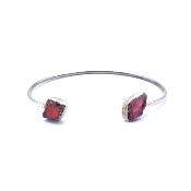 Grenat Pyrope Bracelet avec Monture en Argent 19877