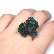 Dioptase Bague en métal 2013