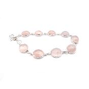 Quartz Rose Bracelet Argent 925