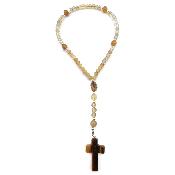 Citrine Naturelle et Oeil de Tigre Chapelet 002