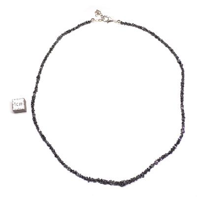 Diamant Noir Brut Collier 2242