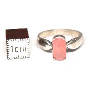 Rhodochrosite Bague en Argent 2388