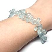 Création Pétales Aigue marine Bracelet 2435