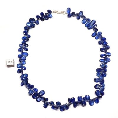 Cyanite Bleue collier pétale 2466