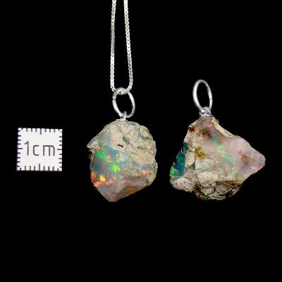 Opale d'Ethiopie Pendentif pierre brute