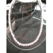 Quartz Rose Collier Boule