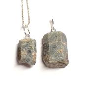 Saphir Pendentif Pierre Brute