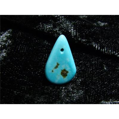 Turquoise de Chine Stabilisée Pendentif Goutte